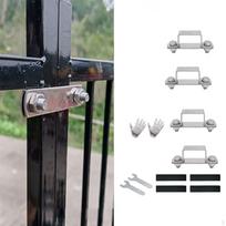 4 dalių didelio naminių gyvūnų žaidimų maniežo stiprinimo rinkinys Priedai Kvadratinio vamzdžio spaustuvai katėms skirtiems aptvarams 1.5cmx1.5cm gray