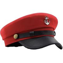 Wool Beret Hat Unisex Warm Sailor Hat Men and Women Hat Casual Wear Hat for Men and Women raudona