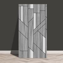 3D Lipnios sienų plokštės - 60x30cm Geometriniai PVC tapetai, Tekstūruoti sienų lipdukai svetainei, miegamajam, Vandeniui atsparus sienų dekoras 6pcs gray