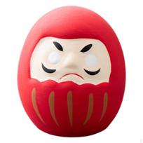Dekoratyvinis japoniškas Daruma, Keramikinė figūrėlė, Rankų darbo dizainas, Idealiai tinka namų dekoravimui (Namai, Miegamasis, žalia