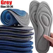 20 vnt. Memory putos Ortopediniai vidpadžiai Avalynė Vyrams Moterims Nano Antibakteriniai Dezodoraciniai Vidpadžiai Prakaito Absorbcija Bėgimo Pagalvėlė 10pairs gray