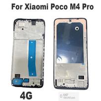 New For Xiaomi Poco M4 Pro 4G 5G Middle Frame Front LCD Frame Bezel Back Housing Mid Plate POCO M4 PRO 5G gray