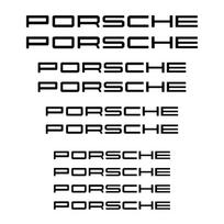 Porsche suportų lipdukas - Porsche suportų lipdukas raidė Individualizuotas lipdukas Stebulės suportas Stabdžių diskas Modifikacija Žodinis ženklas black