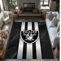 Las Vegas Raiders Crystal Velvet Carpet Soft Anti?Slip Floor Mat Comfortable Home Living Room Bedroom Decor Rug 100cmx150cm