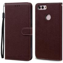 Dėklas Huawei P Smart 2018 FIG-LX1 Odinis Piniginės Tipo Atverčiamas Dėklas Huawei P Smart Dėklas FIG-LX1 5,65 colio Dėklas Coque Fundas Korpusas P Smart 2018 FIG-LX1 black