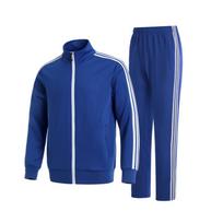 Vyriškos kasdienės kelnės ir sportinis kostiumas su trimis juostelėmis - Pavasario/Rudens stilius (7701) XXL blue