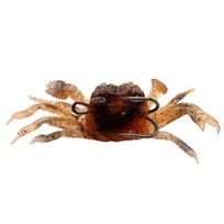 Žvejybos masalas 3D imitacinis minkštas masalas su kabliu dirbtiniu krabu jūrinės žvejybos įrankiams Red-brown brown