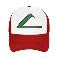 Ash Ketchum pokemonizuota beisbolo kepurė vyrams, moterims, vasarinė vėsinanti su tinkleliu šonuose, reguliuojama, skirta laisvalaikiui One Size white