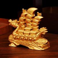 Tang Teng Dragon Boat Metalo amatai Namų studijos stalas Kūrybingas čiaupas Burlaivis, Sklandaus plaukimo ornamentas brown