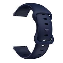 20 mm oficialus dirželis Amazfit GTS4 Mini minkšto silikono drugelio sagtimi Juosta Amazfit GTS 2 Mini 3 2E lauko sportui 20mm universal vidurnakčio mėlyna spalva