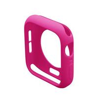 Silicone Case for Apple Watch case Series 9 8 7 6/5/4/3/2/SE Soft TPU Cover Protector iWatch Cases 44MM 40MM 38MM 42MM 41MM 45MM 41mm series 7 8 9 barbie rožinė spalva