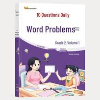 Math Word Problems for Grades 1-3: Daily Practice with 10 Textbook-Synced Exercises