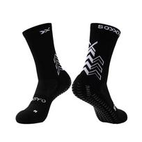 Aukščiausios kokybės neslystančios sportinės kojinės: Vidurio blauzdos futbolo, krepšinio ir treniruočių kojinės suaugusiems Size 39-44 juoda