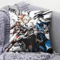DGrayman Manga Šaunūs Anime Pagalvių Užvalkalai Namų Sofos Pagalvėlių Užvalkalai ir Dekoratyviniai Pritaikomi 30X30cm black