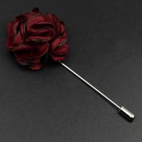 Vyriški rankų darbo sagės Gėlių sagė Pin Kostiumas Marškiniai Apykaklės Atlapo sagė Vestuvinė boutonnière Papuošalas Drabužių aksesuaras black
