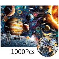 1000 dalių kosmoso planetų popieriniai dėlionės žaislai edukacinis žaislas suaugusiems vaikams 70cm x 50cm gray