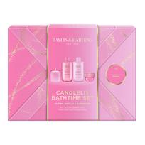 Baylis & Harding Jojoba, Vanilla & Almond Oil Body Care Set with a Candle - Dárková sada péče o tělo se svíčkou ( 4 ks )