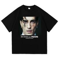 Damiano David Funny Little Fears T Shirt Women Harajuku Aesthetic Next Summer Tshirt High Quality Vintage Tees Shirts XXL gray