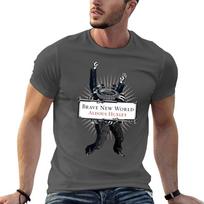 Brave New World  Aldous Huxley Cover TShirt Unisex t shirt cotton t shirts for Unisex cotton soft TShirt M black