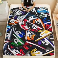 Kedų spausdinimas Flanelinis pledas Miegamojo užtiesalas Sofos Palapinės Šiltas pledas Dovanos šeimai ir draugams(MJ055) 130cm x 150cm