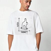 Duck Rabbit Optical T Shirt Funny Math Physics Science Geek 100 Cotton Novelty Top Vintage Designer Clothes Homme M white