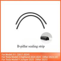 For Tesla Model Y/3/3+ Juniper 2025 Car Body Sealing Strip B/C Pillar Skylight Sound Insulation Rubber Strip Accessories