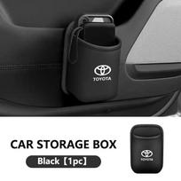 Naujas Automobilio Durų Puodelio Laikiklis Galinės Sėdynės Gėrimų Laikiklis Odinė Sandėliavimo Dėžutė Toyota Yaris Prius RAV4 Crown CHR Camry Auris Corolla black