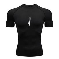 Anime Jujutsu Kaisen Kompresiniai marškinėliai Vyrams Sporto Salė Sportas Bėgimas T-shirt Rashgard Viršūnės Marškinėliai Greitai Džiūstantys Trumpomis Rankovėmis T-shirt XXXL black