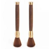 Coffee Grinder Cleaning Brush Wooden Handle Bean Powder Dusting Espresso Brush Barista Tool Coffee Machine cleaning Brush brown