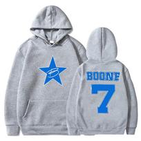 Benson Boone 7 Logo Hoodies Rollerblades Tour Merch Pullovers Women Men Fashion Hooded Sweatshirts S white