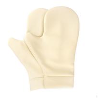 Castor Oil Gloves Reusable Hand Wrap Velvet Fleece Moisturizing for Women, Adults, beige