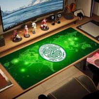 Celtic F.C Large Size Mouse Pad Large Gaming Table Cushion Non-slip Laptop Tablet Big Mousepad XXL Mat Mini PC Playmat With Lock edge 30cmx60cm(11.8x23.6inch) green