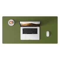 Desk Pad Protector, Mouse Pad, Desk Mat, Non-Slip with Stitched Edges PU Leather Desk Blotter for Home School 60x30 cm žalia