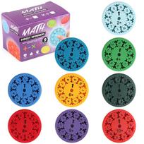 Math Fact Fidget Spinner Number Spinner Educational Math Toy Stress Relief Finger Spinner for Kids Learning Arithmetic Blue