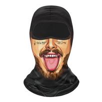 Kvėpuojanti dviračių sporto pilno veido kaukė Balaklava Jodinėjimo galvos apdangalas Motociklininko Balaklava Slidinėjimui Style C black