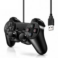 VAORLO Vibration Joystick Laidinis USB kompiuterio valdiklis, skirtas nešiojamam kompiuteriui, skirtas WinXP / 7/8/10, skirtas Vista Black Gamepad black