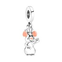 Žaislai Pixar Ratatouille Pakabukai Karoliukai Gyvatė Tinka Originaliam Apyrankės Karoliai Karoliukai Dėl „Pasidaryk pats“ Papuošalų Moterims Dovana white