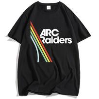Men Clothing Hot Game ARC Raiders Rainbow Print T-shirt Cotton Short Sleeve Loose Male Tshirts Unisex Streetwear Graphic T Sh... 5XL įvairiaspalvis