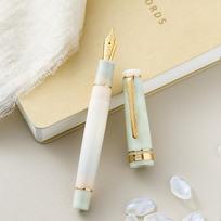 Tramol Fountain Pen Golden Clip No.35 Nib Acrylic Ink Pen Writing Pens Business Office School Supplies Stationery PK JINHAO 82 (as the picture,Tramol Nib-0.4mm ) beige