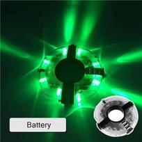 Bike Wheel Hub Lights RGB Colorful Bicycle Spoke Light Night Riding Safety Warning Lamp MTB Cycling Accessories Battery-powered žalia