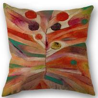 Spalvotas CD rašto pagalvės užvalkalas Vestuvinis dekoratyvinis lininis pagalvės užvalkalas Namų pagalvės užvalkalui 45X45(Viena pusė) 45x45cm brown
