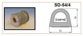 Sandarinimo juosta D profilis 10x12mm Juoda (2x25m)