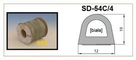 Sandarinimo juosta D profilio Balta 10x12mm 2x25m