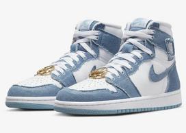 DM9036-104 Nike Air Jordan 1 High OG  Džinsinis  (Moteriškas) 12 gray