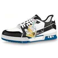 LOUIS VUITTON Lv Trainers Black Blue WHite' 1A8Q7L 43 black