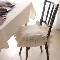 100% medvilnė 40x40cm Ruffles Sėdynės užvalkalas Bohemiški pagalvės Vienspalvis baltas Minkštas kėdės pagalvės užvalkalas Namų dekoras Vintažinis kaimo stilius 45X45CM