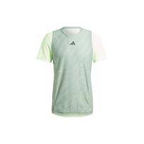 adidas Tennis Pro Layering Tee Silver Green/Green Spark Men Streetwear IL7381 M white