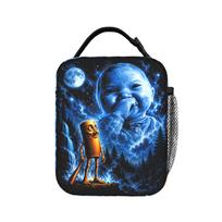 Tung Tung Tung Sahur AI Baby Lunch Bag  Travel Lunch Box Unisex Aesthetic Graphic Thermal Lunch Bags Oxford Portable Cooler Bag One Size black