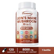 Xemenry Lion's Mane Mushroom Complex Capsules 120 Count — Daily Wellness, Nutritional Support, Overall Wellness 120*1