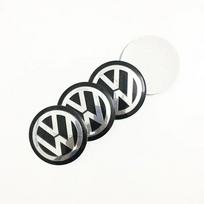 4PCS 56mm 65mm Car Wheel Center Hub Emblem Sticker for VW Volkswagen Golf Polo Passat Touran Jetta accessories gray